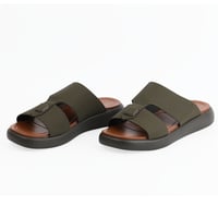 حذاء خليجي من باتونيا - زيتي غامق