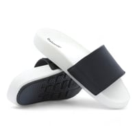 سليبر رجالي بنعال أبيض - أسود