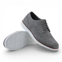 حذاء رسمي من باتونيا - رمادي غامق مخملي