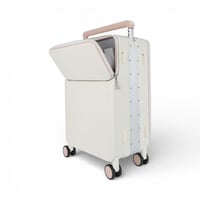 حقيبة سفر من باتونيا -أبيض ووردي