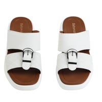 حذاء خليجي من باتونيا - أبيض