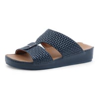 حذاء خليجي جلد طبيعي من باتونيا - كحلي