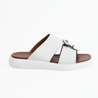 حذاء خليجي من باتونيا - أبيض