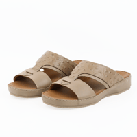 حذاء خليجي جلد طبيعي من باتونيا - بيج