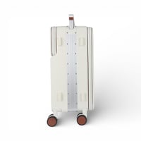 حقيبة سفر من باتونيا -أبيض وبني