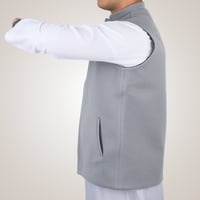 سديري رجالي وجهين بدون ازرار - رمادي و أسود