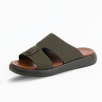 حذاء خليجي من باتونيا - زيتي غامق