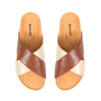 نعال رجالي من باتونيا - بني وبيج فاتح