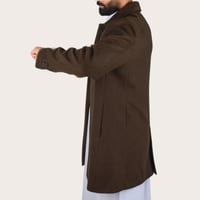 جاكيت رجالي طويل من باتونيا - بني