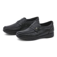 حذاء رسمي جلد طبيعي خفيف ومريح رجالي - اسود