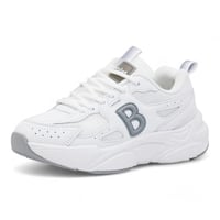 حذاء نسائي من باتونيا - أبيض ورمادي