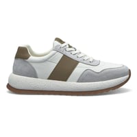 حذاء رياضي كاجوال من باتونيا - بني وابيض