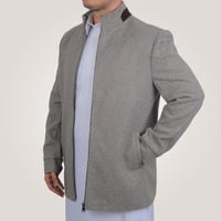 جاكيت رجالي قصير من باتونيا - بني