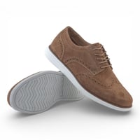 حذاء رسمي من باتونيا - بني مخملي