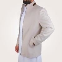 جاكيت رجالي قصير من باتونيا - اوف وايت