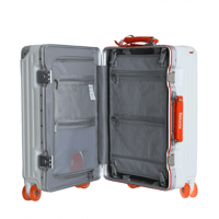 حقيبة سفر من باتونيا - أبيض وبرتقالي