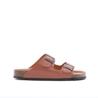 نعال كاجول جلد بحزام رجالي - جملي