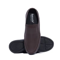 حذاء رسمي جلد طبيعي مريح وخفيف رجالي - بني