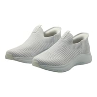 حذاء مشي نسائي رمادي سادة بنعل داخلي ميموري فوم