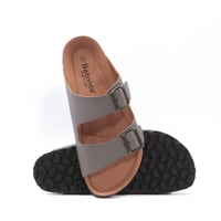 نعال نسائي كاجول بحزام من الأعلى - رمادي