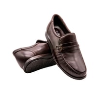 حذاء رجالي رسمي جلد طبيعي بني