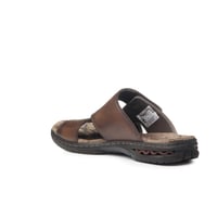 نعال رجالي مريح بني بكعب عالي كاجوال