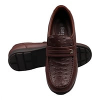 جزمة كلاسيك رجالى جلد - بني