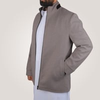 جاكيت رجالي قصير من باتونيا - رمادي