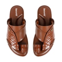 حذاء رجالي شرقي من باتونيا - بني