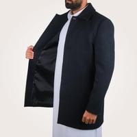 جاكيت رجالي طويل من باتونيا - كحلي