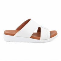 حذاء خليجي من باتونيا - أبيض