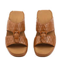 حذاء خليجي جلد طبيعي من باتونيا - بني