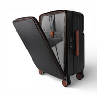 حقيبة سفر من باتونيا -أسود وبني