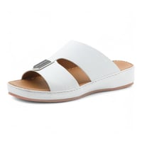 حذاء خليجي جلد طبيعي من باتونيا - أبيض