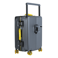 حقيبة سفر من باتونيا - رمادي وأصفر