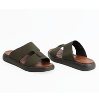 حذاء خليجي من باتونيا - زيتي غامق