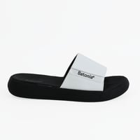 سليبر رجالي من باتونيا - ابيض واسود