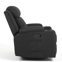 كرسي إسترخاء هزاز ودوار 360 درجة - أسود