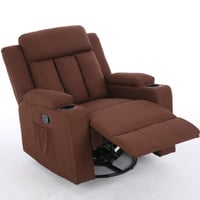 كرسي إسترخاء هزاز ودوار 360 درجة - بني