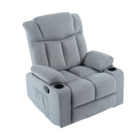 كرسي إسترخاء هزاز ودوار - رمادي