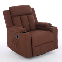 كرسي إسترخاء هزاز ودوار 360 درجة - بني