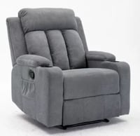 كرسي إسترخاء - رمادي