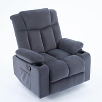 كرسي إسترخاء هزاز ودوار - رمادي غامق