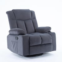 كرسي إسترخاء هزاز ودوار - رمادي غامق