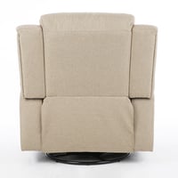 كرسي إسترخاء هزاز ودوار 360 درجة - بيج كاكي