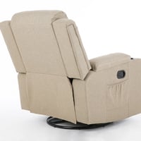 كرسي إسترخاء هزاز ودوار 360 درجة - بيج كاكي