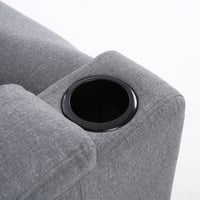 كرسي إسترخاء هزاز ودوار 360 درجة - رمادي