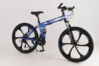 دراجة رياضية قابلة للطي مقاس كبير 26 - لون أزرق كف...