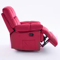 كرسي إسترخاء هزاز ودوار قماش مخمل ناعم جداً