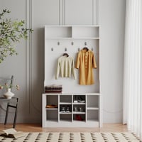 خزانة أحذية مع مساحات تعليق للملابس